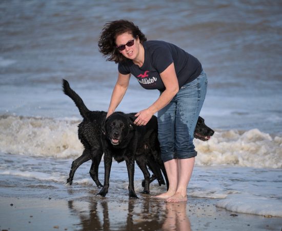 Boys and me on the beach